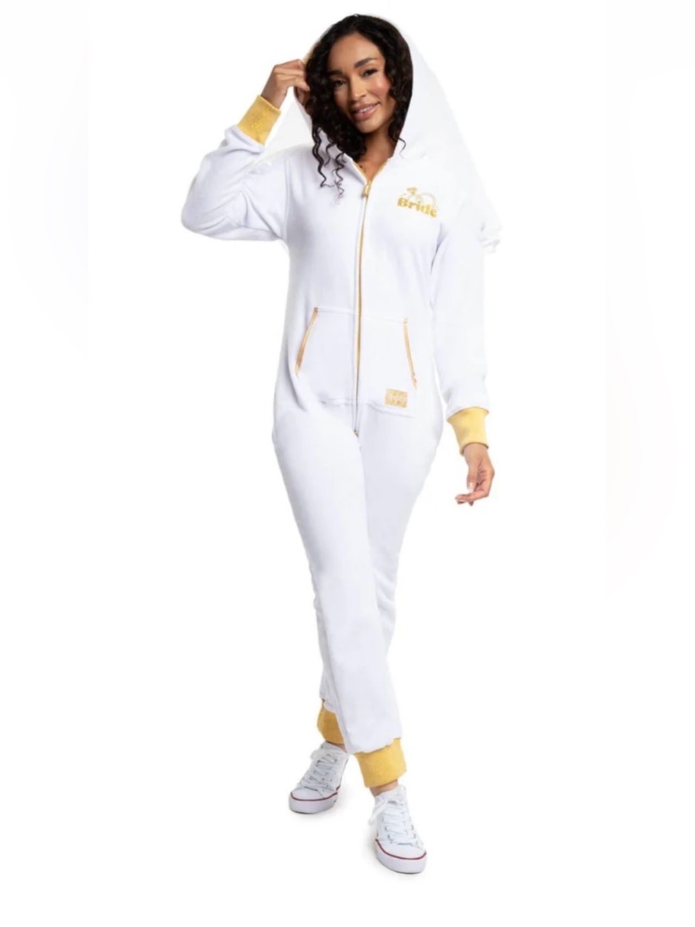 TIPSY ELVES WOMEN'S BACHELORETTE BRIDE HOODED JUMPSUIT